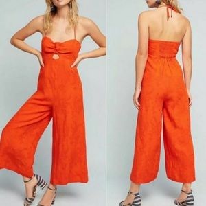 Elevenses for Anthropologie Halter Romper